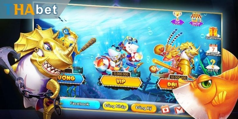 Phá đảo kho trò chơi bắn cá online ở Thabet